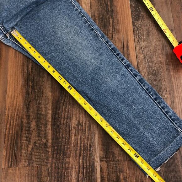 Levis 505 Jeans VTG 90s Orange Tab Relaxed Fit Straight Leg Distressed Waist 33 - Picture 15 of 16